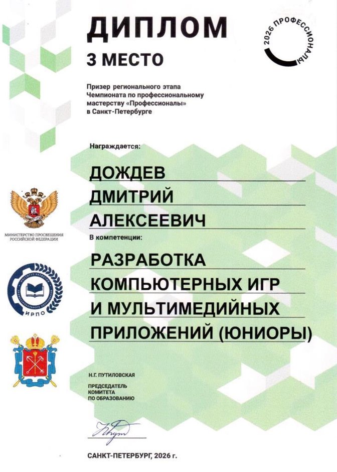 Дождев Дмитрий 8л 2025-26 (Архипенко В.В.)